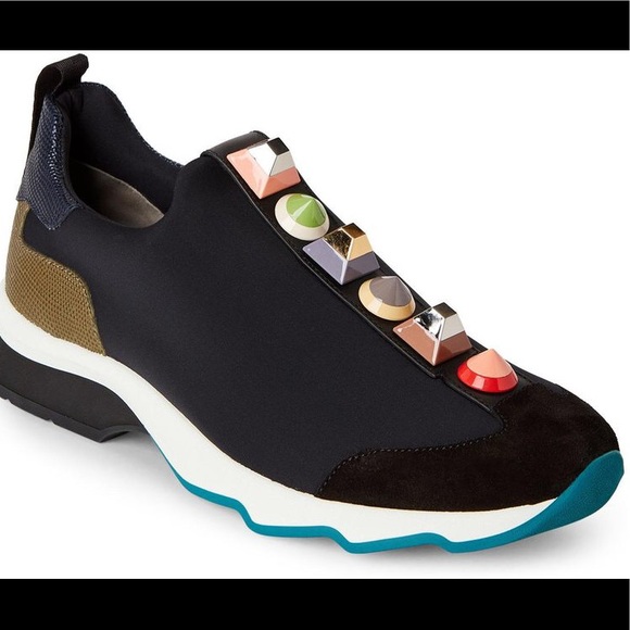 fendi studded sneakers